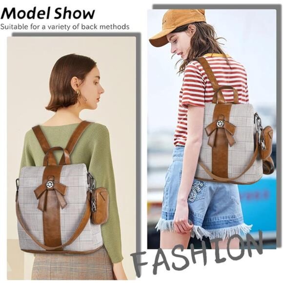 Backpack Purse for Women Fashion Backpack Purses PU Leather Daypacks Anti-Theft main image 7